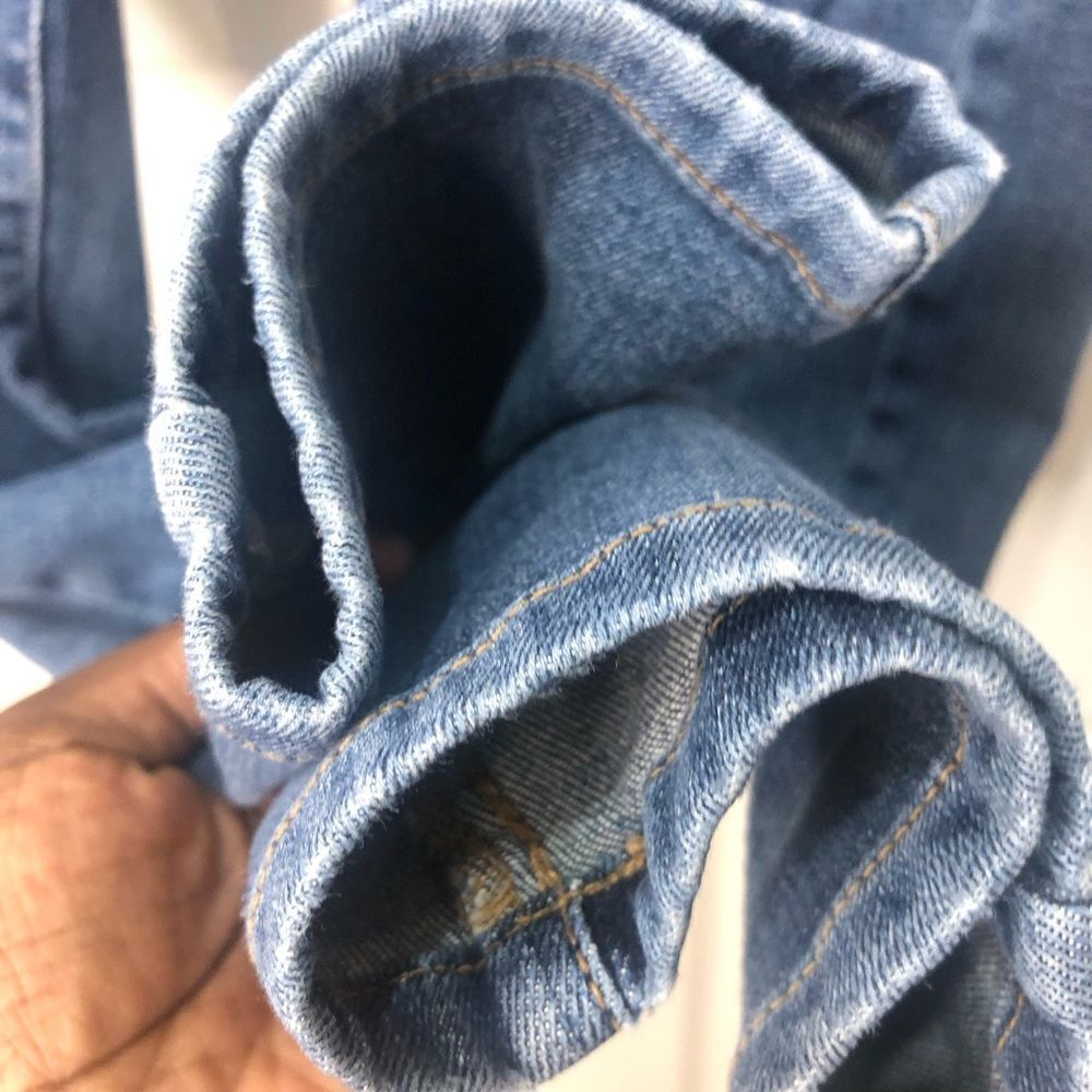 J. Jill denim weekender straight leg blue jeans, size 8 - Picture 6 of 15